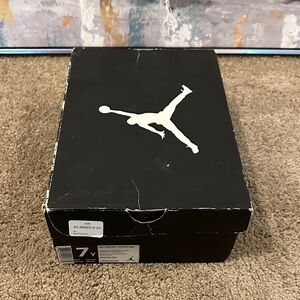 Jordan Black Shoe Box with White Logo